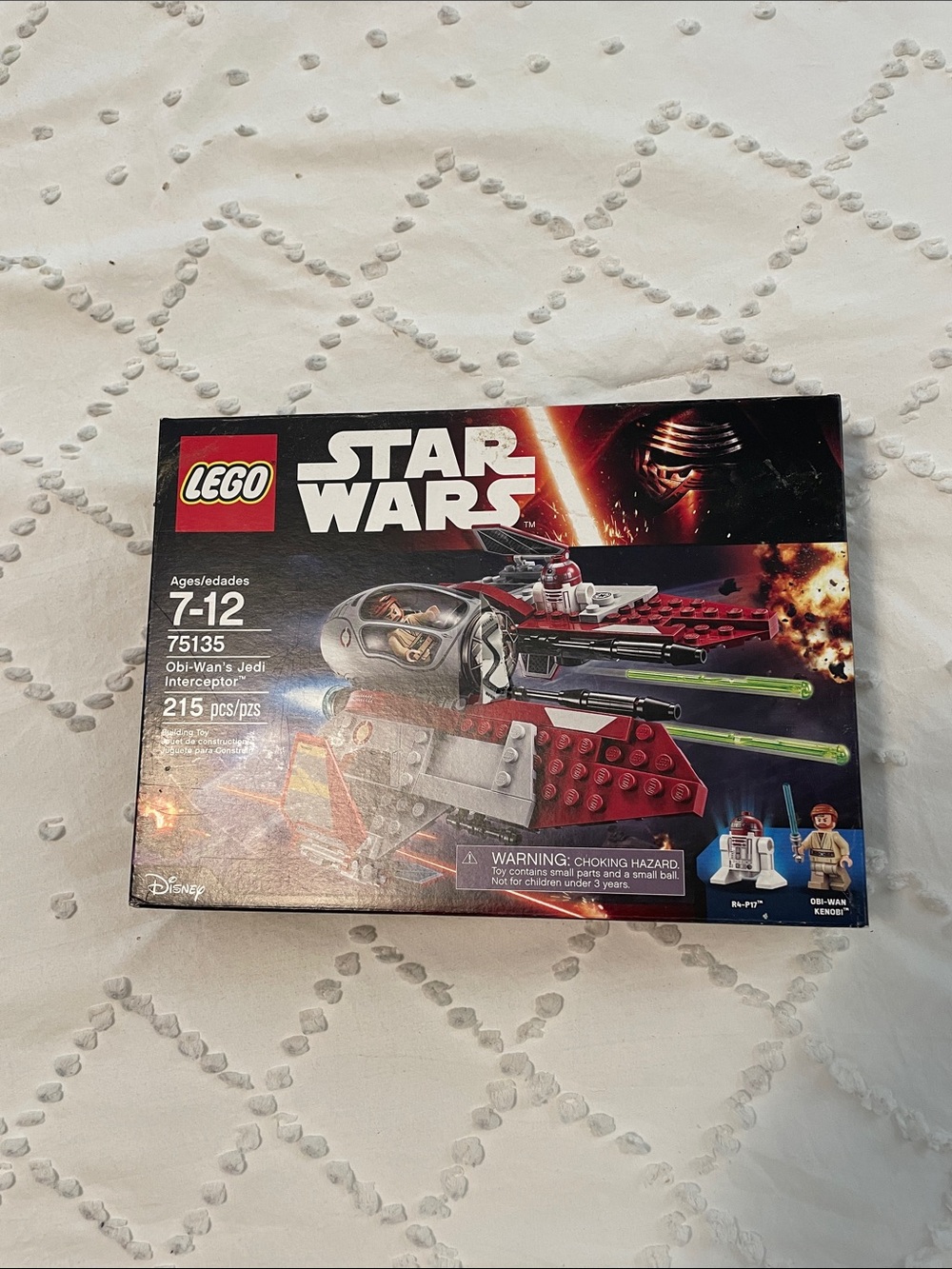 Lego Star Wars Obi-Wan's Jedi Interceptor - Red, Gray, White, Black 75135
